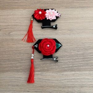 2 Brand New Traditional Chinese Asian Princess Hair Decoration Flower Clip